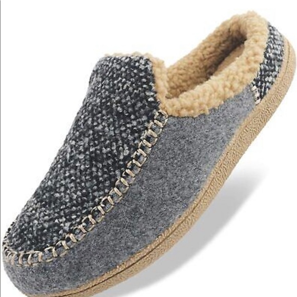 GUMUSSERVI Men’s Moccasin Memory Foam Slippers - Picture 2 of 9